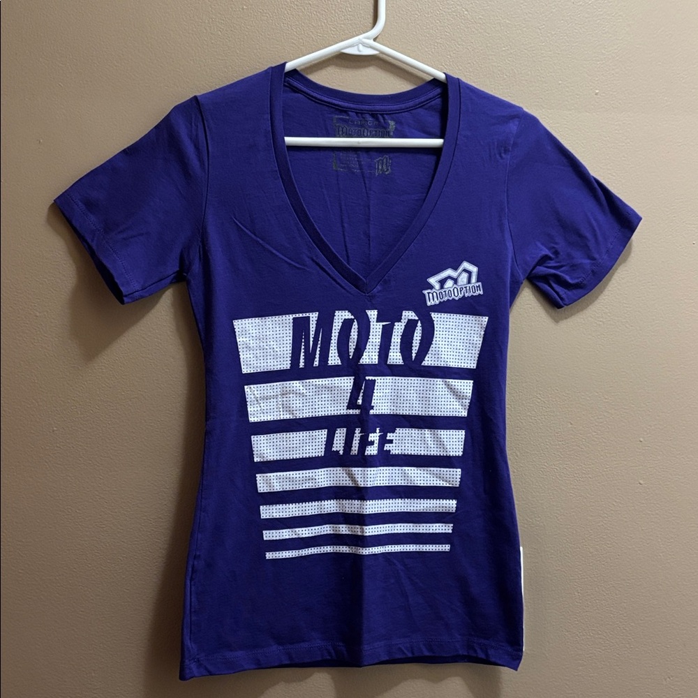 MotoOption Indigo Soul Blue Moto Life Tee